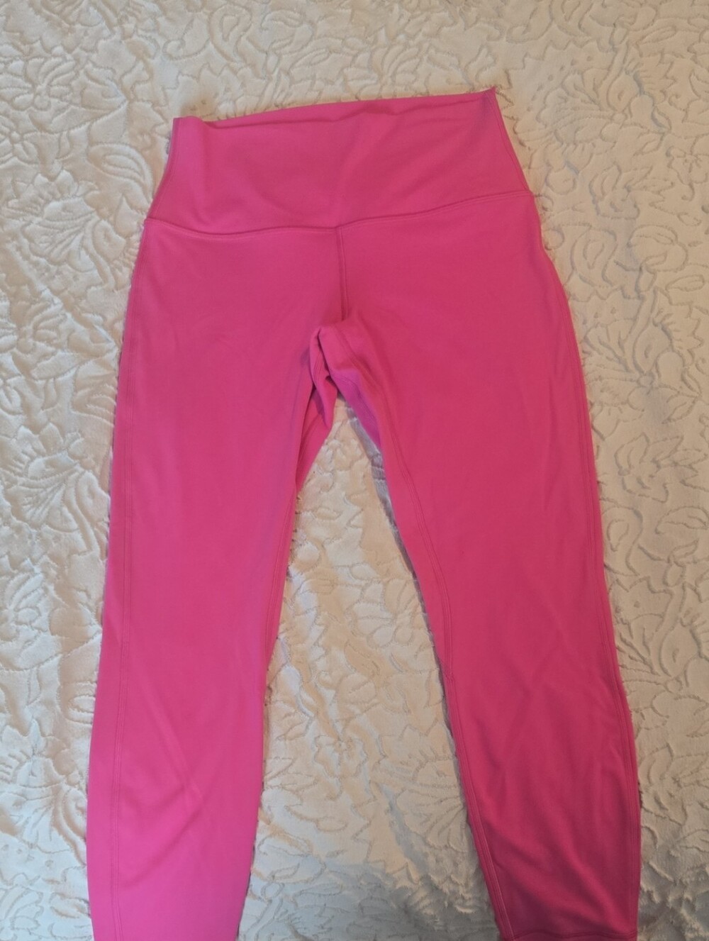Womens Lululemon High-Waist Pink Leggings